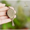 Кулон "Зеркало. Коралловая роза" 